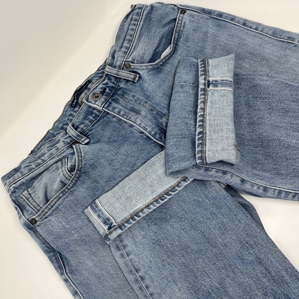 Levis Made & Crafted 511 Mens Selvedge Jeans W32 L34 Slim Fit Light Wash Denim